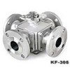 KF-305，四通法蘭球閥